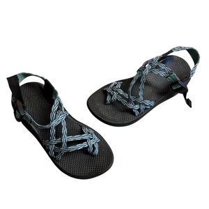Chaco Z/X2 Sandals Blue Green Double Strap Women’s Size 7 Outdoors Hiking Shoes